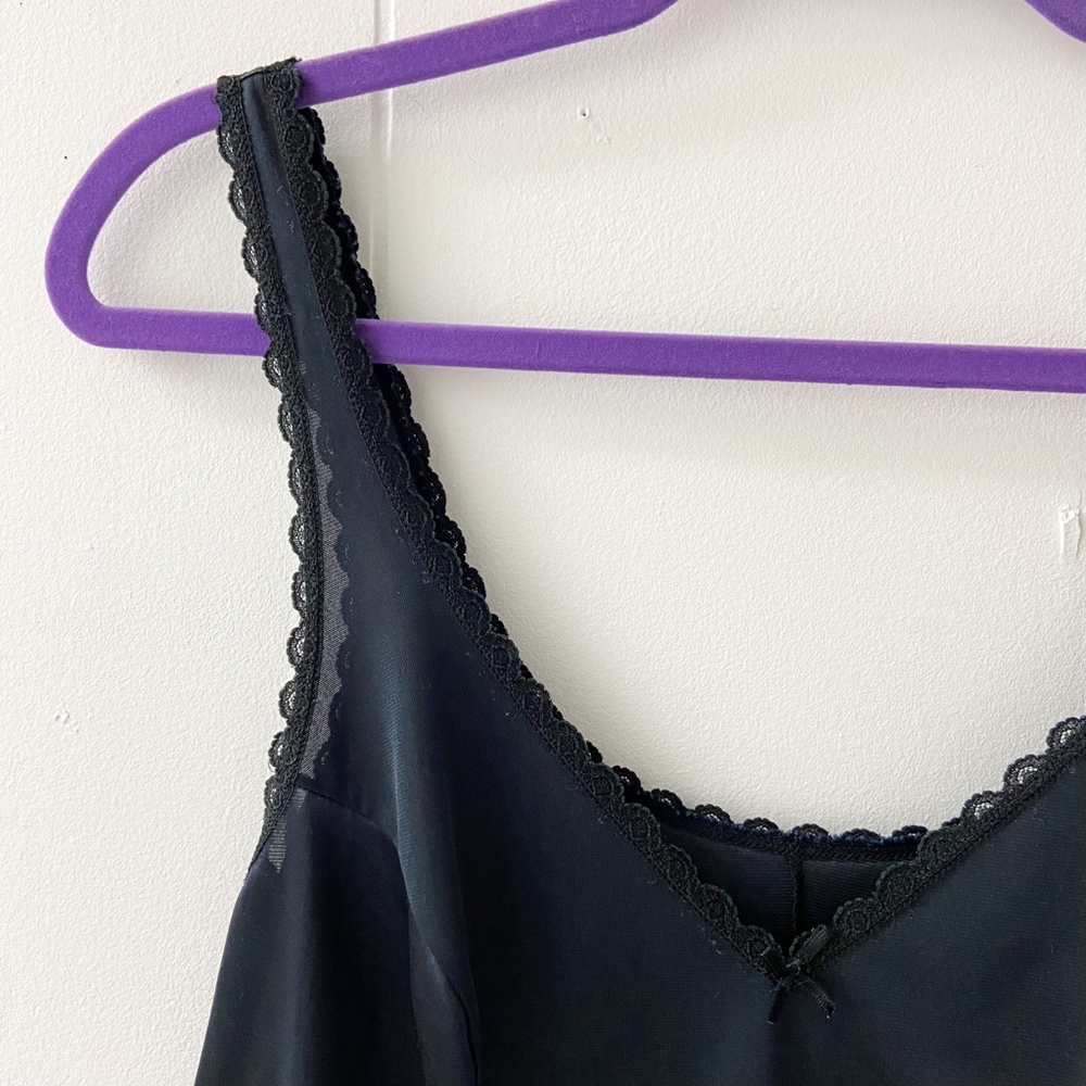 black lace camisole, black lace camisole tank, black lace tank, black camisole - Picture 2 of 7
